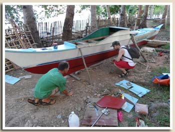 Jean-Michel et son bateau